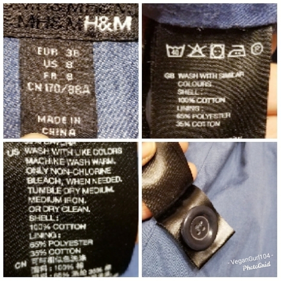 H&M | Women's Denim Peplum Style Jacket (US Size 8) - Picture 2 of 10